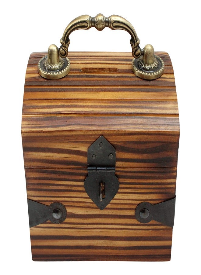 ITOS365 Handicrafted Wooden Antique Money Bank for Children- Woody Finish | Coin Savings Box Piggy Bank | Gifts for Kids, Girls, Boys & Adults | Large Size Money Storage Box - Image 4
